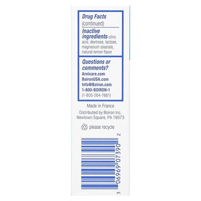 Boiron, Arnicare Leg Cramp Relief, Lemon, 3 Tubes, 11 Chewable Tablets Per Tube Boiron, Arnicare Leg Cramp Relief, Lemon, 3 Tubes, 11 Chewable Tablets Per Tube