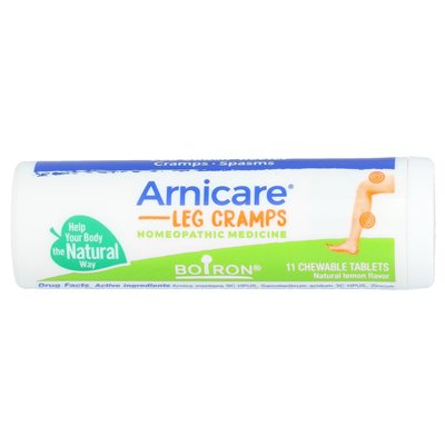 Boiron, Arnicare Leg Cramp Relief, Lemon, 3 Tubes, 11 Chewable Tablets Per Tube Boiron, Arnicare Leg Cramp Relief, Lemon, 3 Tubes, 11 Chewable Tablets Per Tube