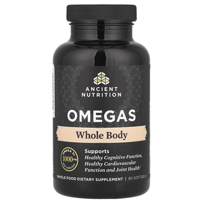 Ancient Nutrition, Omegas, Ganzkörper, 1000 mg, 90 Softtabletten (333 mg pro Softtablette)