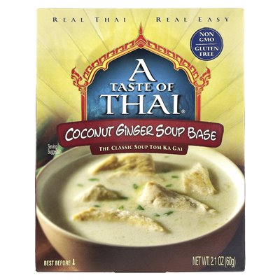 Thai Coconut Ginger Soup Base Flavor, 2.1 oz (60 g) Thai Coconut Ginger Soup Base Flavor, 2.1 oz (60 g)