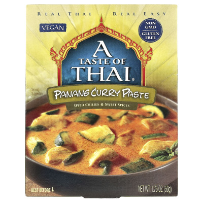 Thai Flavor, Panang Curry Paste, 1.75 oz (50 g) Thai Flavor, Panang Curry Paste, 1.75 oz (50 g)