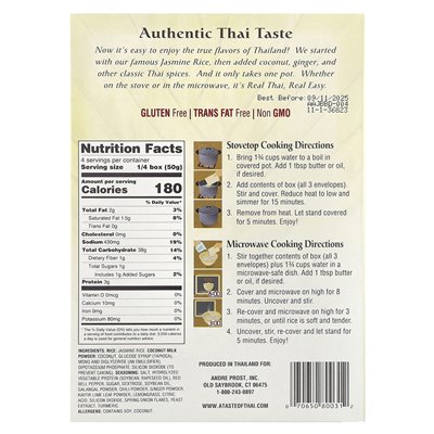 A Taste of Thai, Coconut Ginger Rice, 7 uncji (200 g)