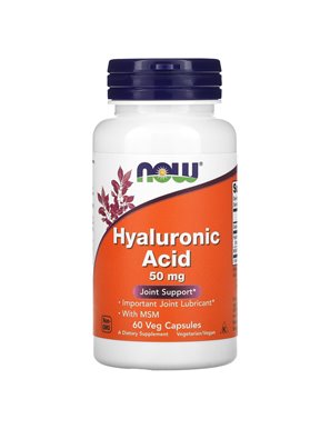 NOW Foods, Hyaluronic Acid, 50mg, 60 Vegan Capsules NOW Foods, Hyaluronic Acid, 50mg, 60 Vegan Capsules