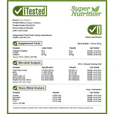 Super Nutrition, peptydy kolagenowe, niezmożone, 9,88 uncji (280 g) Super Nutrition, peptydy kolagenowe, niezmożone, 9,88 uncji (280 g)