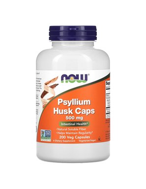 NOW Foods, Psyllium Hush Caps, 500 mg, 200 Wegetariańskich Kapsułek NOW Foods, Psyllium Hush Caps, 500 mg, 200 Wegetariańskich Kapsułek