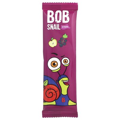 Bob Snail, Fruchtstreifen, Apfel-Schwarze Johannisbeere, 6 Stück, 0,49 oz (14 g)