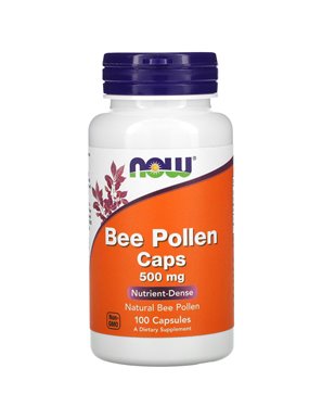 NOW Foods, Bee Pollen, 500 mg, 100 Capsules NOW Foods, Bee Pollen, 500 mg, 100 Capsules