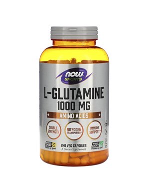 NOW Foods, Sport, L-Glutamina, 1000 mg, 240 kapsułek wegetariańskich NOW Foods, Sport, L-Glutamina, 1000 mg, 240 kapsułek wegetariańskich