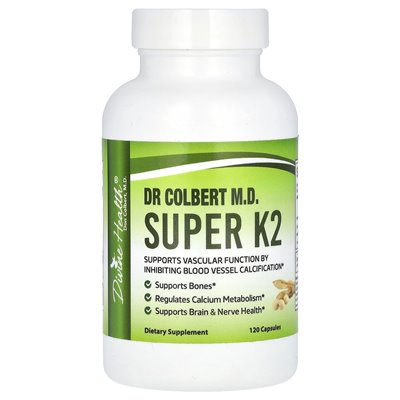 Divine Health, Dr Colbert M.D., Super K2, 120 kapsułek