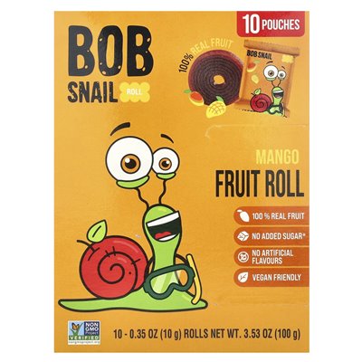 Bob Schnecke, Frucht, Mango, 10 Beutel, je 0,35 oz (10 g)