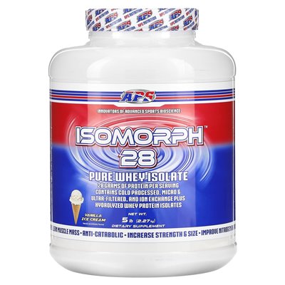 APS, Isomorph 28, Pure Whey izolat, lody waniliowe, 5 funtów (2,27 kg) APS, Isomorph 28, Pure Whey izolat, lody waniliowe, 5 funtów (2,27 kg)