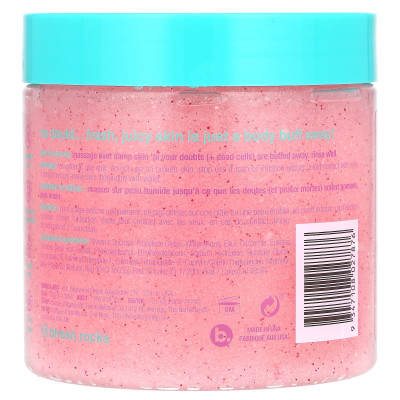 B.Fresh, Scrub z enzymami owocowymi + peptydami, owocowy Fizz, 16 uncji (453 g)