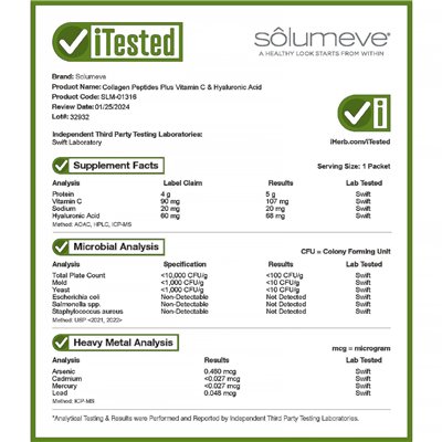 Solumeve, Kollagenpeptide plus Vitamin C und Hyaluronsäure, Granatapfel, 30 Päckchen, je 0,19 oz (5,38 g)