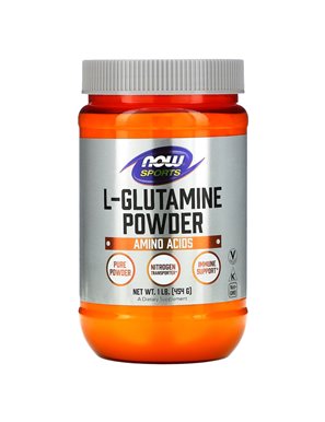 NOW Foods, Sport, L-Glutaminpulver, 1 lbs (454 g) NOW Foods, Sport, L-Glutaminpulver, 1 lbs (454 g)