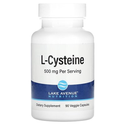 Lake Avenue Nutrition, L-Cysteine, 500 mg, 90 kapsułek warzywnych Lake Avenue Nutrition, L-Cysteine, 500 mg, 90 kapsułek warzywnych