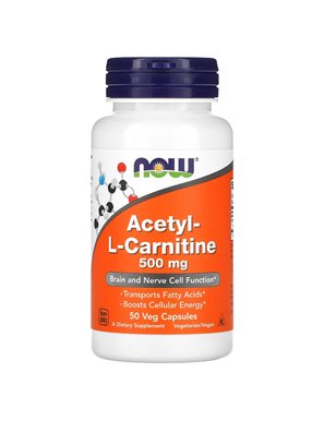 NOW Foods, Acetyl L-Carnitine, 500 mg, 50 Vegetarian Capsules NOW Foods, Acetyl L-Carnitine, 500 mg, 50 Vegetarian Capsules