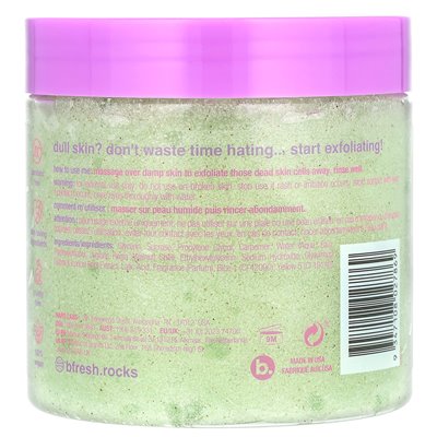 B.Fresh, Scrub ciała z lukrecji kwasem i kwasem mlekowym, Melon Magic, 16 uncji (453 g)