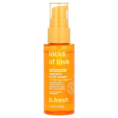 B.Fresh, regeneracyjny kompleks olejowy luks, Mighty Mango, 1,6 fl oz (47 ml)