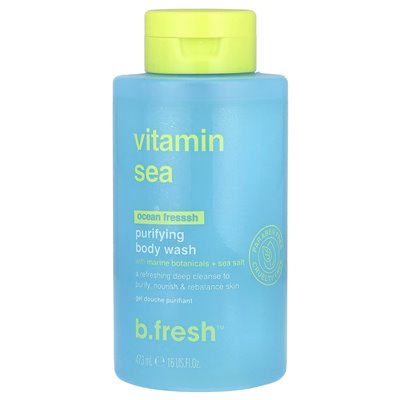 B.Fresh, morze witaminy, oczyszczające mycie ciała, ocean fresssh, 16 fl oz (473 ml) B.Fresh, morze witaminy, oczyszczające mycie ciała, ocean fresssh, 16 fl oz (473 ml)