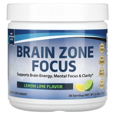 Divine Health, Brain Zone Focus, Lemon Lime, 5.29 oz (150 g) Divine Health, Brain Zone Focus, Lemon Lime, 5.29 oz (150 g)