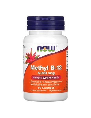 NOW Foods, Metyl B-12, 5,000 mcg, 60 Likierek NOW Foods, Metyl B-12, 5,000 mcg, 60 Likierek
