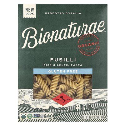 Bionaturae, Fusilli, Reis- und Linsennudeln, glutenfrei, 12 oz (340 g)