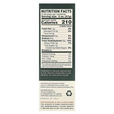 Bionaturae, Fusilli, Reis- und Linsennudeln, glutenfrei, 12 oz (340 g)