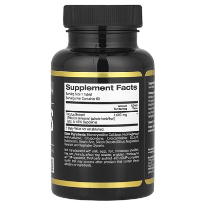 California Gold Nutrition, Sport, Tribulus, 1000 mg, 60 Tabletten