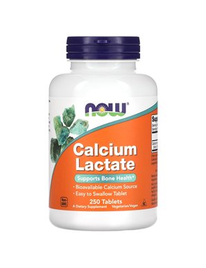 NOW Foods, Calcium Lactic Acid, 250 Tablets NOW Foods, Calcium Lactic Acid, 250 Tablets