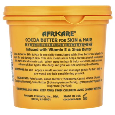 Cocacare, Africare, masło kakaowe na skórę i włosy, 10,5 uncji (297 g)