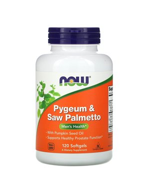 NOW Foods, Pygeum & Saw Palmetto, 120 Softgeli NOW Foods, Pygeum & Saw Palmetto, 120 Softgeli