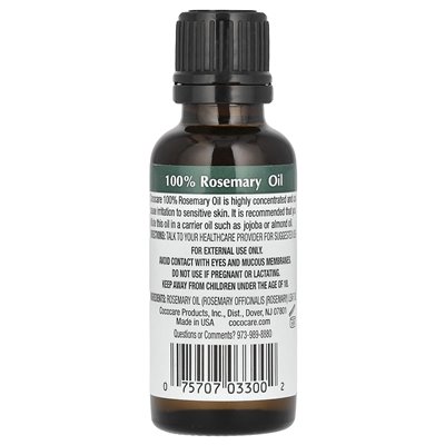 Cococare, 100% olejek z rozmarynu, 1 uncja fl (30 ml) Cococare, 100% olejek z rozmarynu, 1 uncja fl (30 ml)