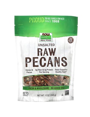 NOW Foods, Prawdziwe Jedzenie, Surowe Pecany, Nie Solone, 12 uncji (340 g) NOW Foods, Prawdziwe Jedzenie, Surowe Pecany, Nie Solone, 12 uncji (340 g)