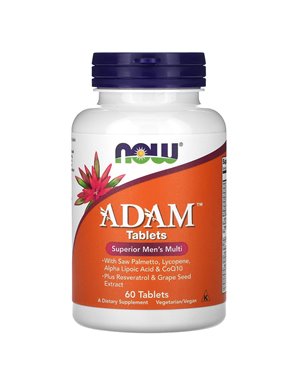 NOW Foods, ADAM, Superior Men‘s Multi, 60 Tabletten NOW Foods, ADAM, Superior Men‘s Multi, 60 Tabletten