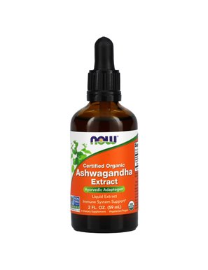 NOW Foods, zertifiziert biologisch, Ashwagandha-Extrakt, 2 fl oz (59 ml) NOW Foods, zertifiziert biologisch, Ashwagandha-Extrakt, 2 fl oz (59 ml)