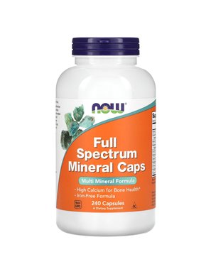 NOW Foods, Vollspektrum-Mineralstoffkapseln, 240 Kapseln NOW Foods, Vollspektrum-Mineralstoffkapseln, 240 Kapseln