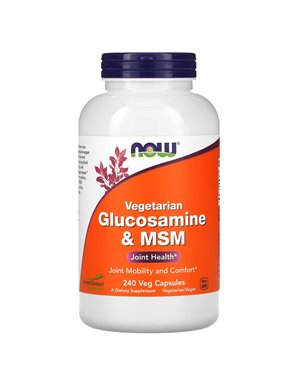 NOW Foods, Vegetarisches Glucosamin & MSM, 240 vegetarische Kapseln NOW Foods, Vegetarisches Glucosamin & MSM, 240 vegetarische Kapseln