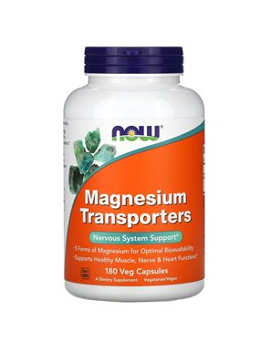 NOW Foods, Magnesium Transporter, 180 Vegan Capsules NOW Foods, Magnesium Transporter, 180 Vegan Capsules
