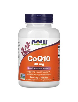 NOW Foods, CoQ10, 30 mg, 240 Vegetarian Capsules NOW Foods, CoQ10, 30 mg, 240 Vegetarian Capsules