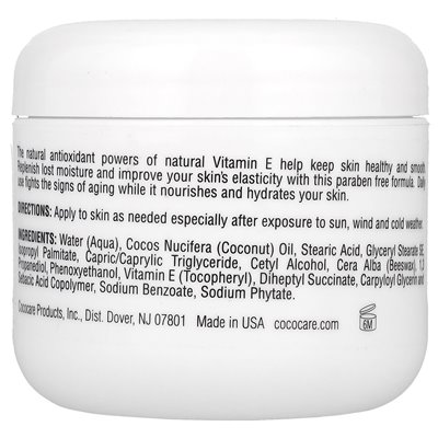 Cococare, witamina E Cream, 4 uncje (110 g) Cococare, witamina E Cream, 4 uncje (110 g)