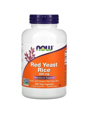 NOW Foods, Roter REIS, 600 mg, 240 vegetarische Kapseln