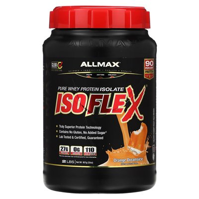Allmax, ISOFLEX®, czyste białko serwatki, pomarańczowe sny, 2 funty (907 g)