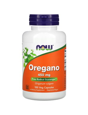NOW Foods, Oregano, 450 mg, 100 Vegetarian Capsules NOW Foods, Oregano, 450 mg, 100 Vegetarian Capsules