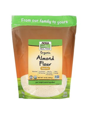 NOW Foods, Real Food, Organic Almond Flour, Superfine, 16 oz (454 g)