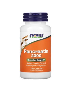 NOW Foods, Pancreasine 2000, 100 Kapseln NOW Foods, Pancreasine 2000, 100 Kapseln