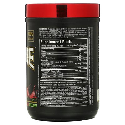Allmax, Aminocore™ BCAA, Watermelon, 0.69 lbs (315 g)