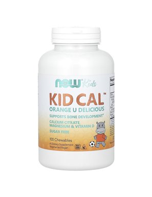 NOW Foods, Kid Cal, Orange, 100 Kautabletten NOW Foods, Kid Cal, Orange, 100 Kautabletten