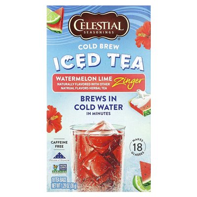 Fasonia Blue, Cold Brew Eistee, Wassermelonen-Limetten-Zinger, koffeinfrei, 1,29 oz (36 g)