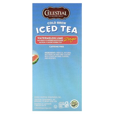 Fasonia Blue, Cold Brew Eistee, Wassermelonen-Limetten-Zinger, koffeinfrei, 1,29 oz (36 g)
