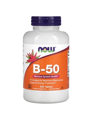 NOW Foods, B-50, 250 Tabletten
